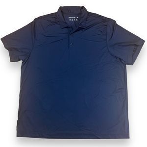 Abercrombie & Fitch Soft Short Sleeve Mens Blue‎ Polo 2XL XXL Activewear Stretch